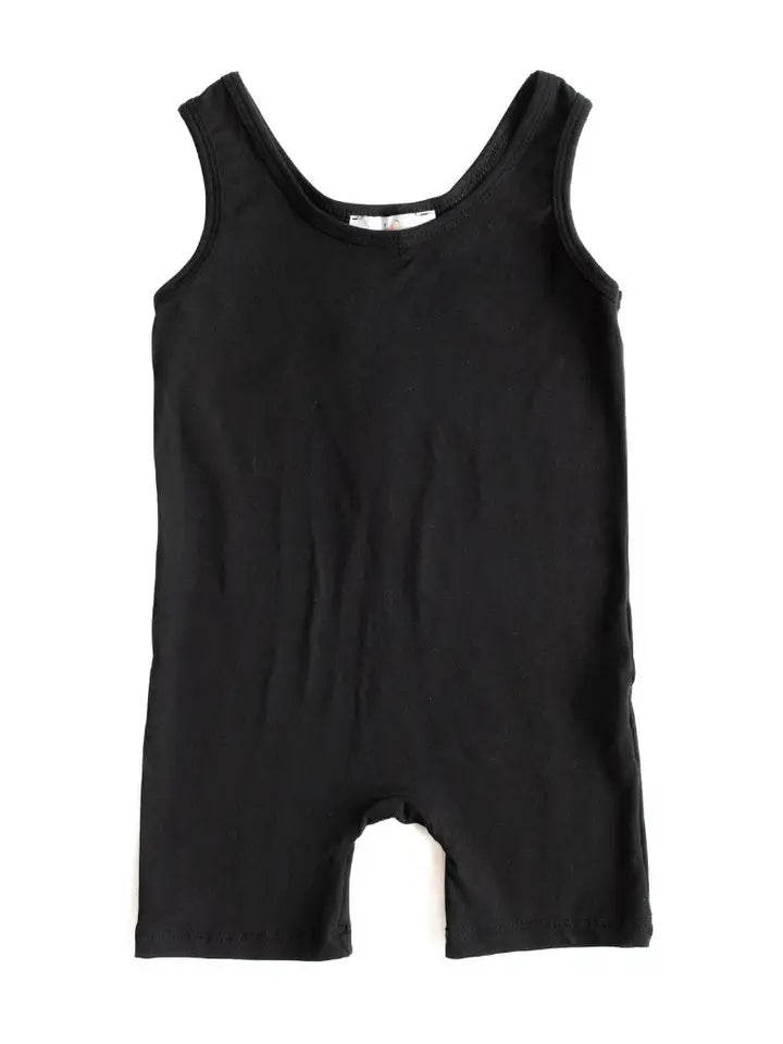 Gigi Bikeshort Romper - Black